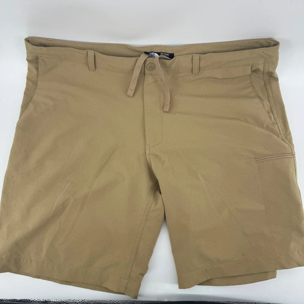 The North Face Mens 38 FlashDry Hiking Shorts Khaki Tan Stretch Cargo Outdoor